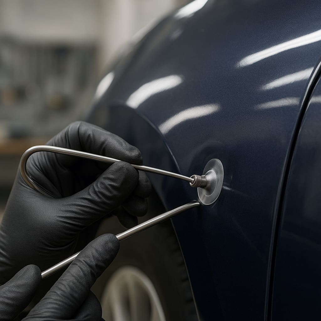 Paintless Dent Repair in Werkstatt